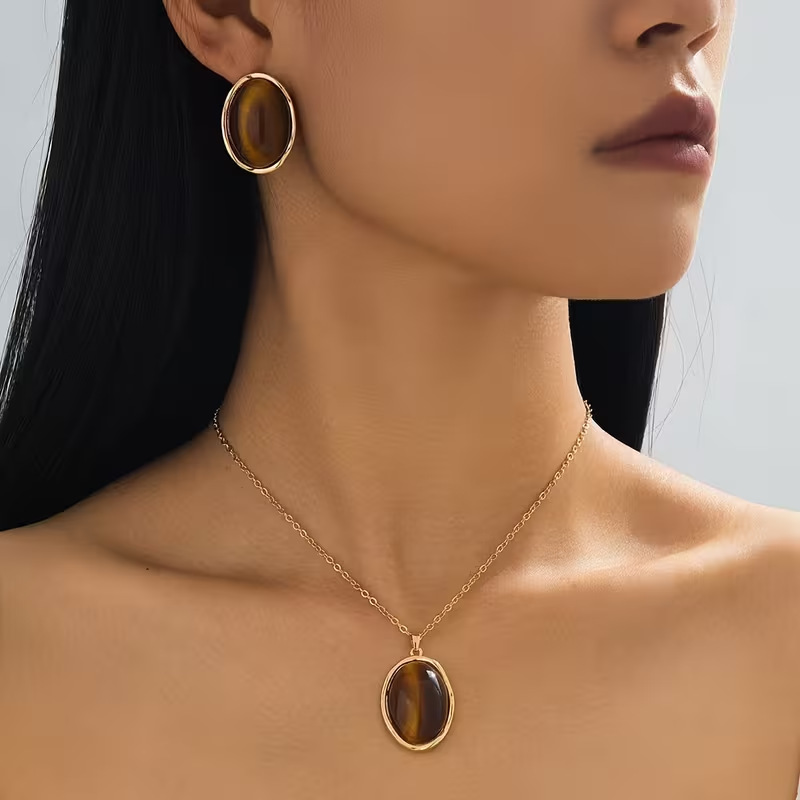Tiger Eye Elegance Jewelry Set