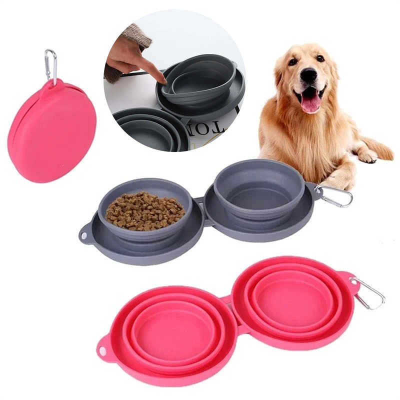 PawFold Collapsible Double Pet Bowl