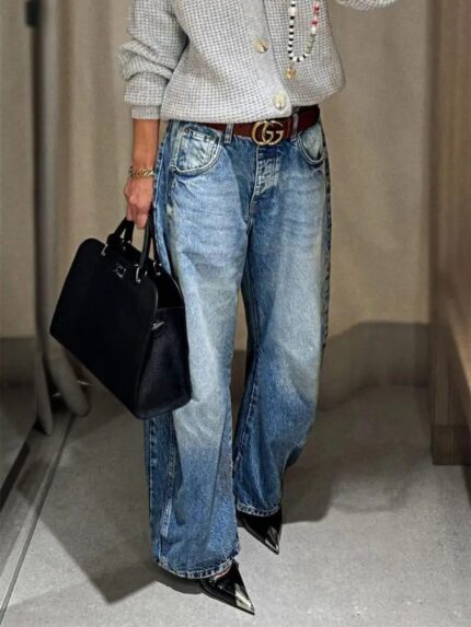Light Blue Wide-Leg Jeans – Effortless Everyday Style